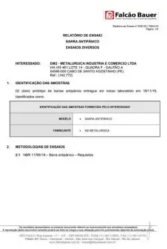 Teste Barra Antipânico